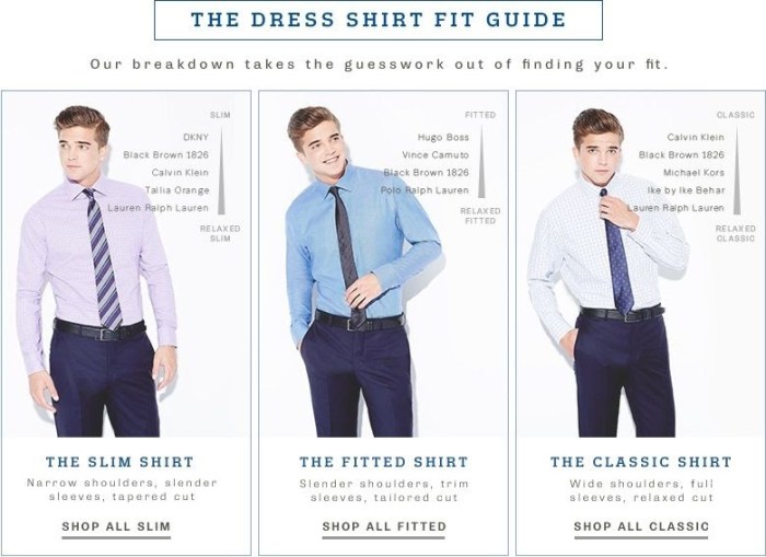 Fitted dress shirts for men