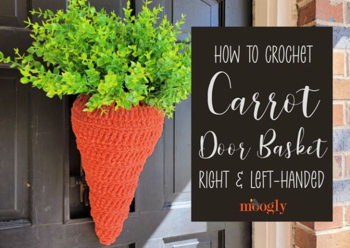 How to make a carrot door decoration