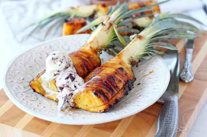 Brazilian pineapple grilled