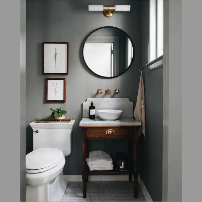 How to decorate a small powder room