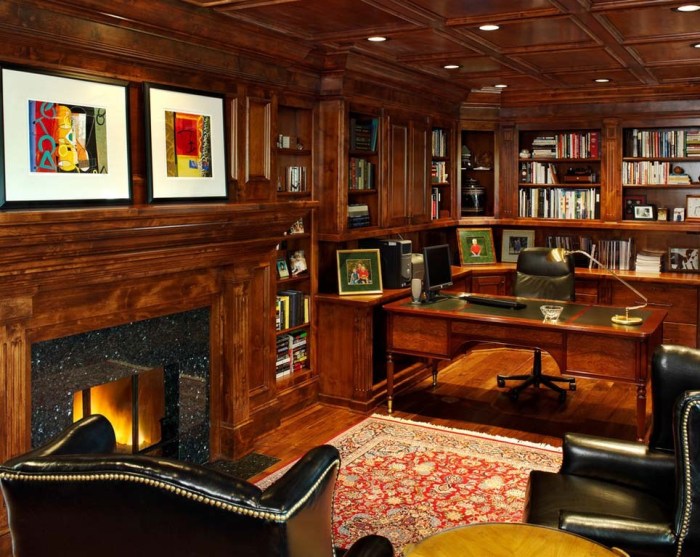 How to decorate a traditional home office