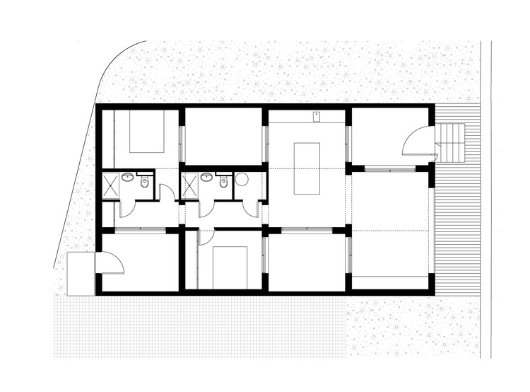 Desain rumah luas tanah 84 meter pengembangan