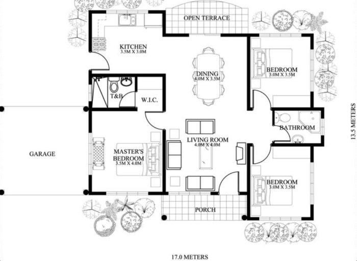 Desain rumah luas 90 m