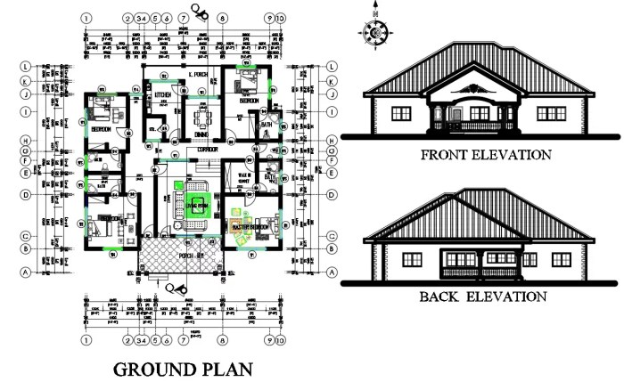 Desain rumah lengkap denah dan tampak