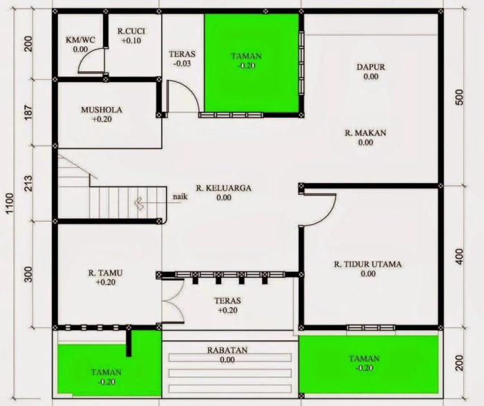 Desain rumah luas tanah 10 x 12