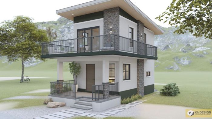 Desain rumah lumbung di lantai 2