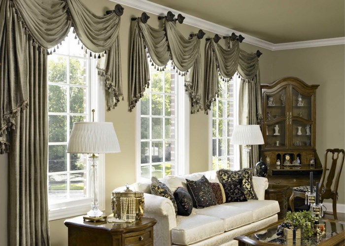 Bow curtains treatments